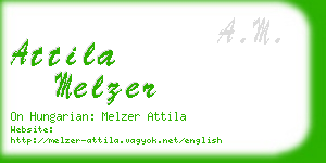 attila melzer business card